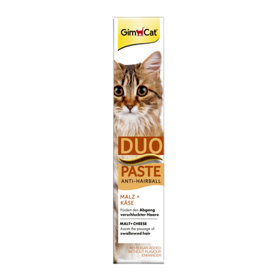 مالت جیم کت پنیری Gim Cat DUO Paste Anti-Hairball وزن 50 گرم